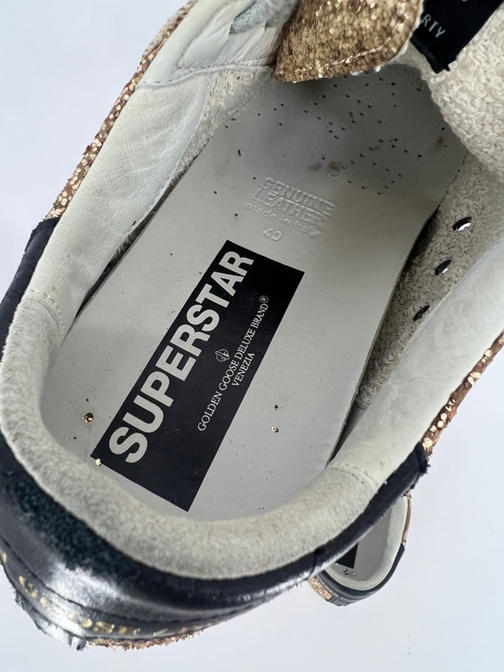Golden Goose Superstar Glitter Star Low-Top Sneakers - Picture 13 of 14